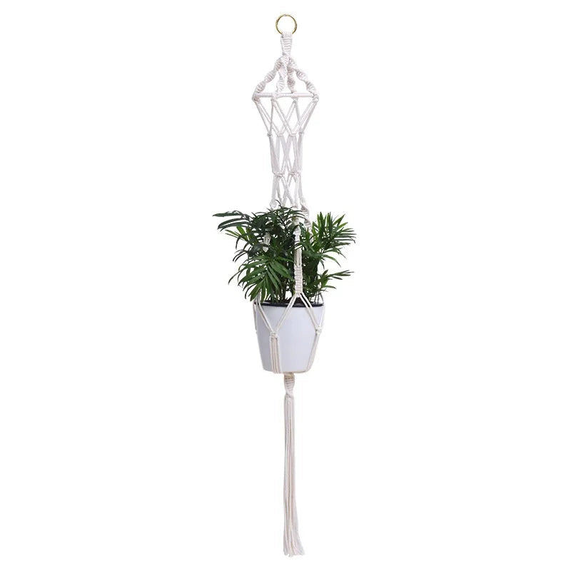 Pot pour plante suspendu blanc