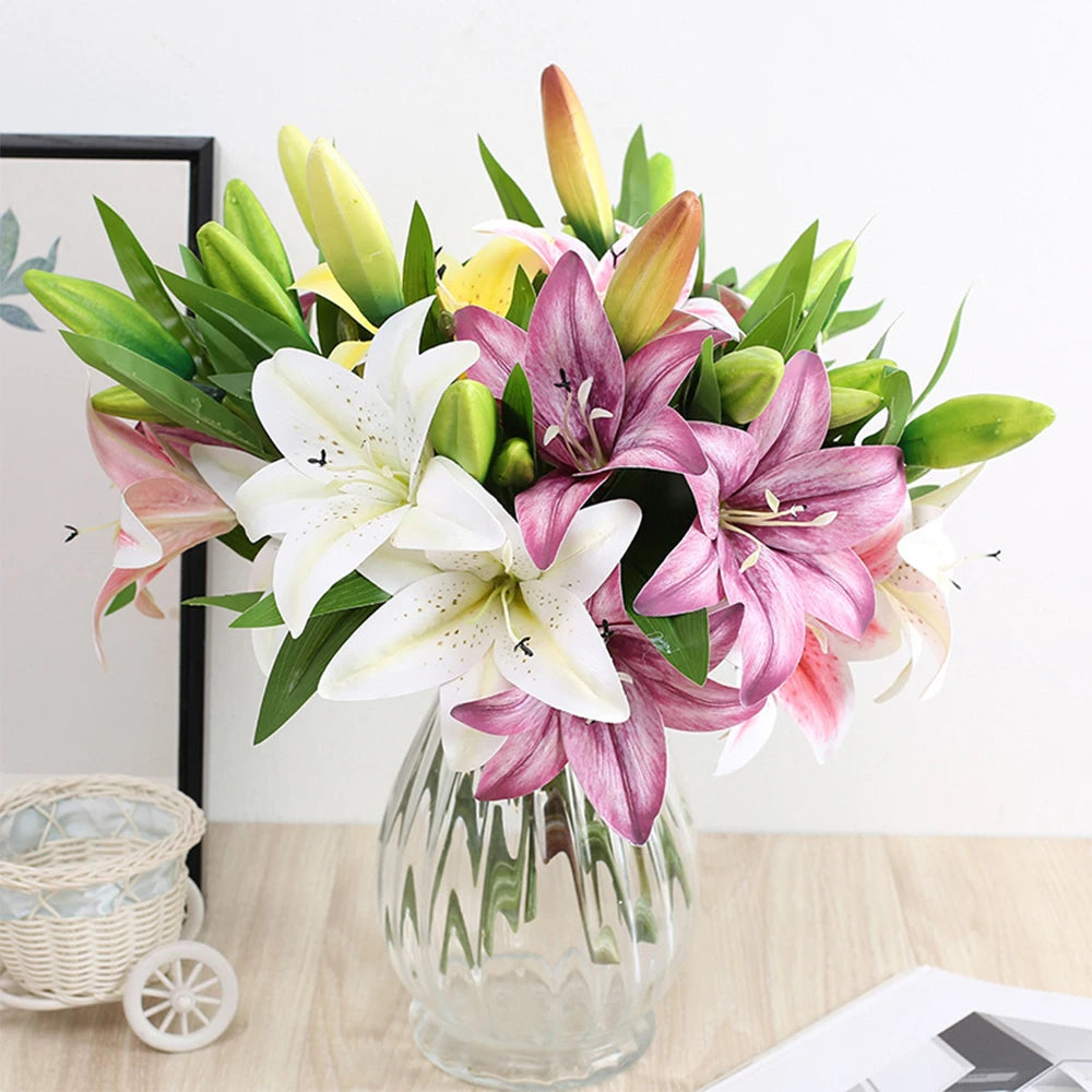 Bouquet de fleurs synthétiques