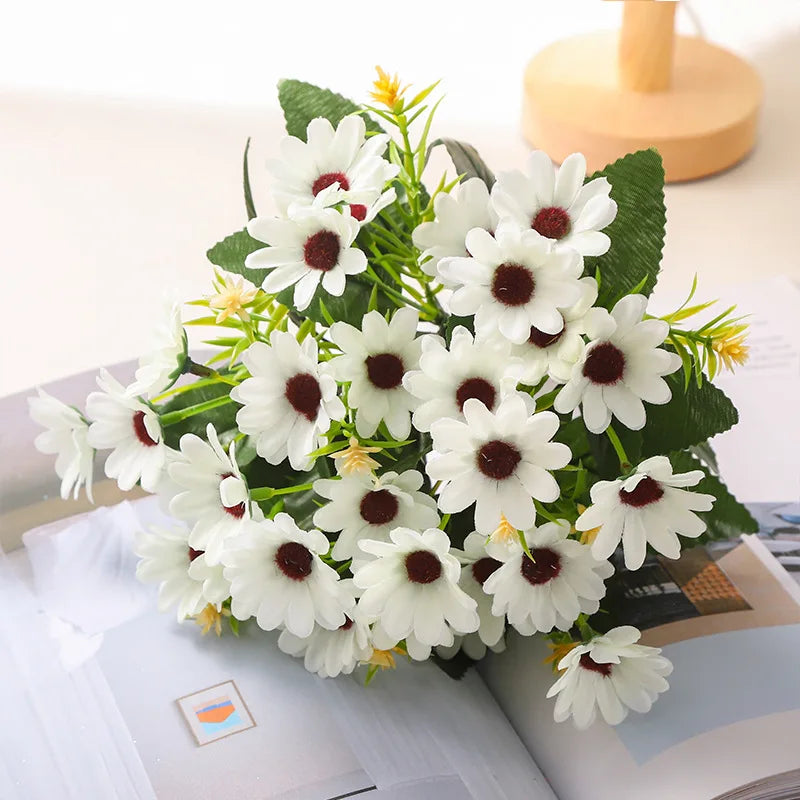 Gerbera synthétique blanc