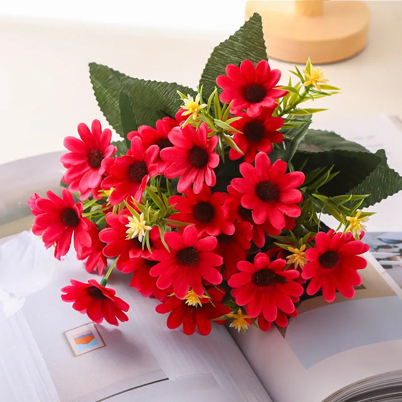 Gerbera artificiel rouge