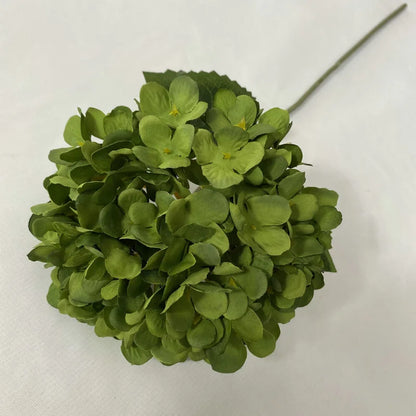 Hortensias synthétiques verts foncés