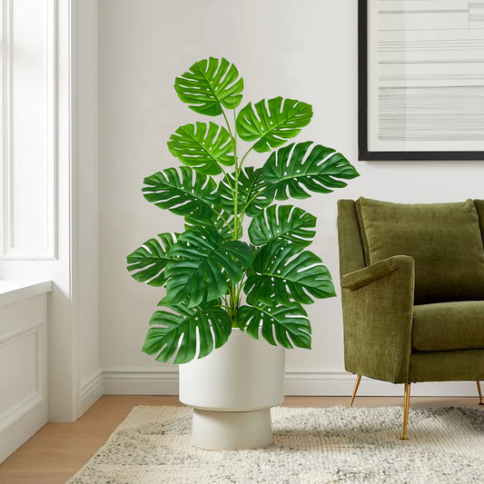 Monstera artificielle verte