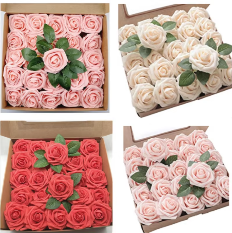 Roses artificielles 